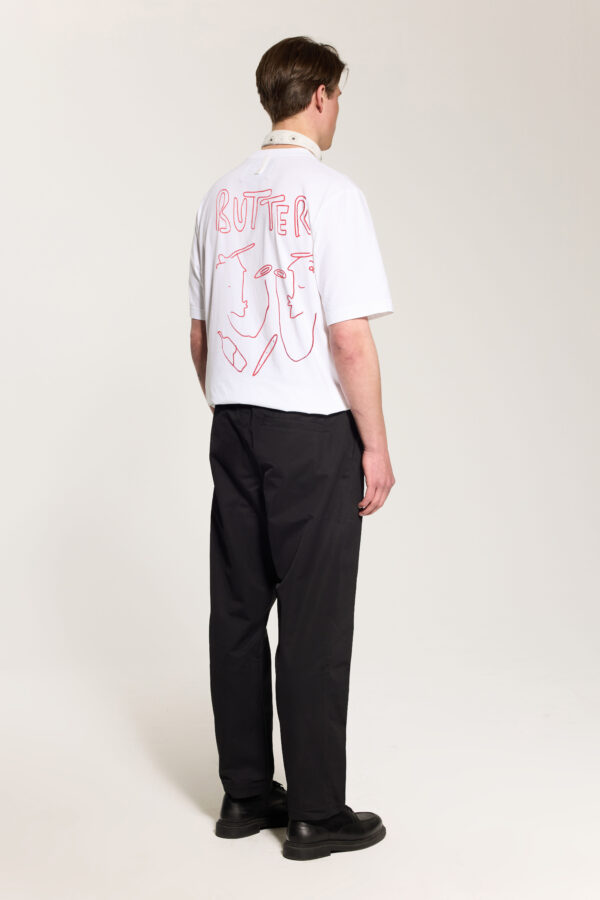 RELAXED TEE - OFFWHITE / RED SSHEPAINTS - Image 5