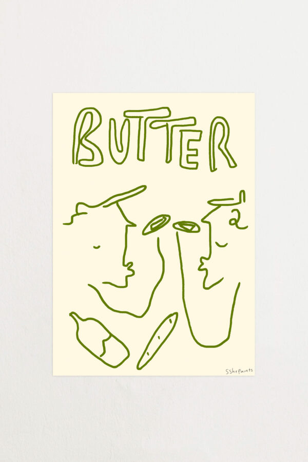 POSTER - TAN / GREEN SSHEPAINTS