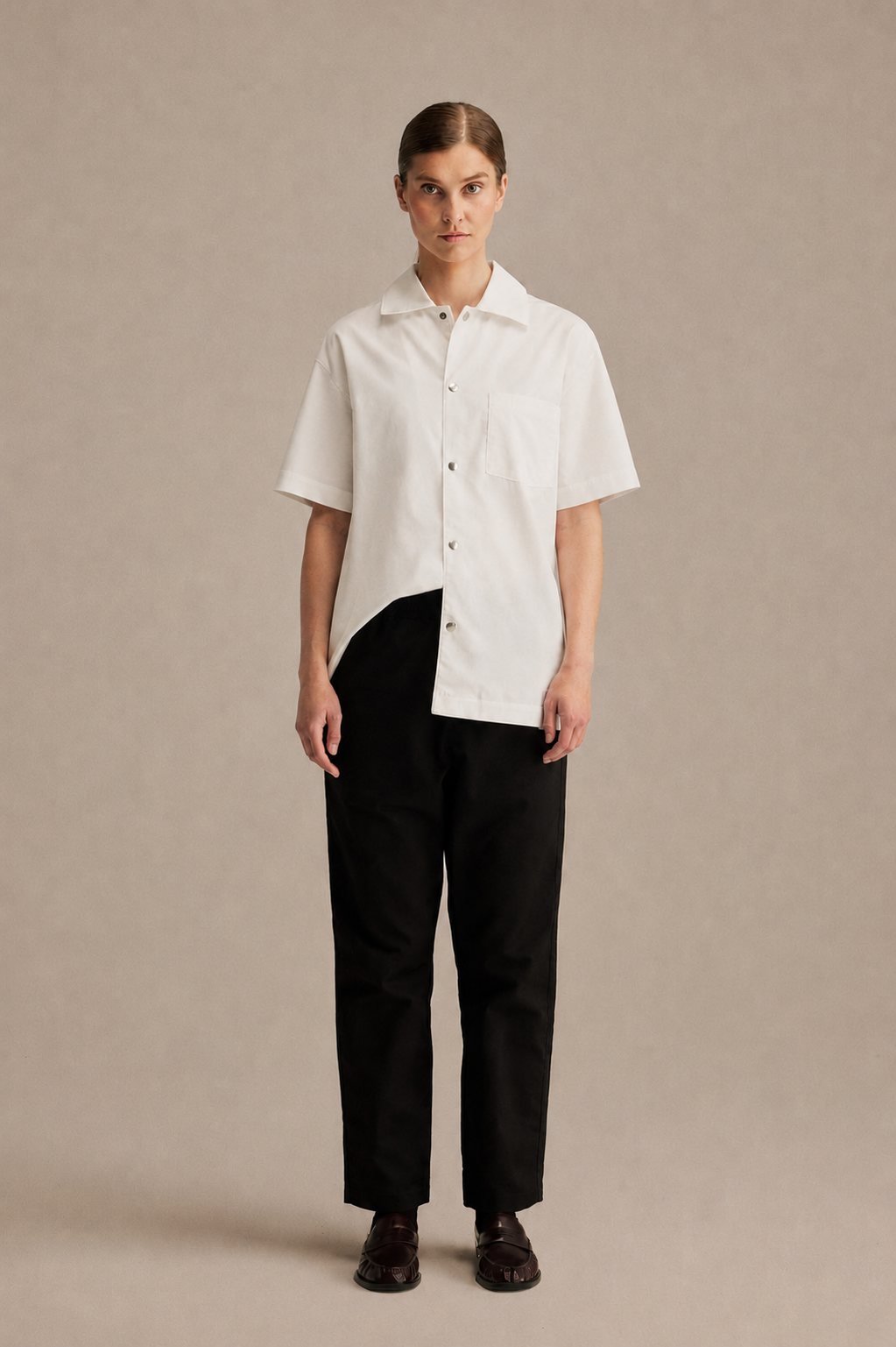 SHORT-SLEEVE JACKET – WHITE